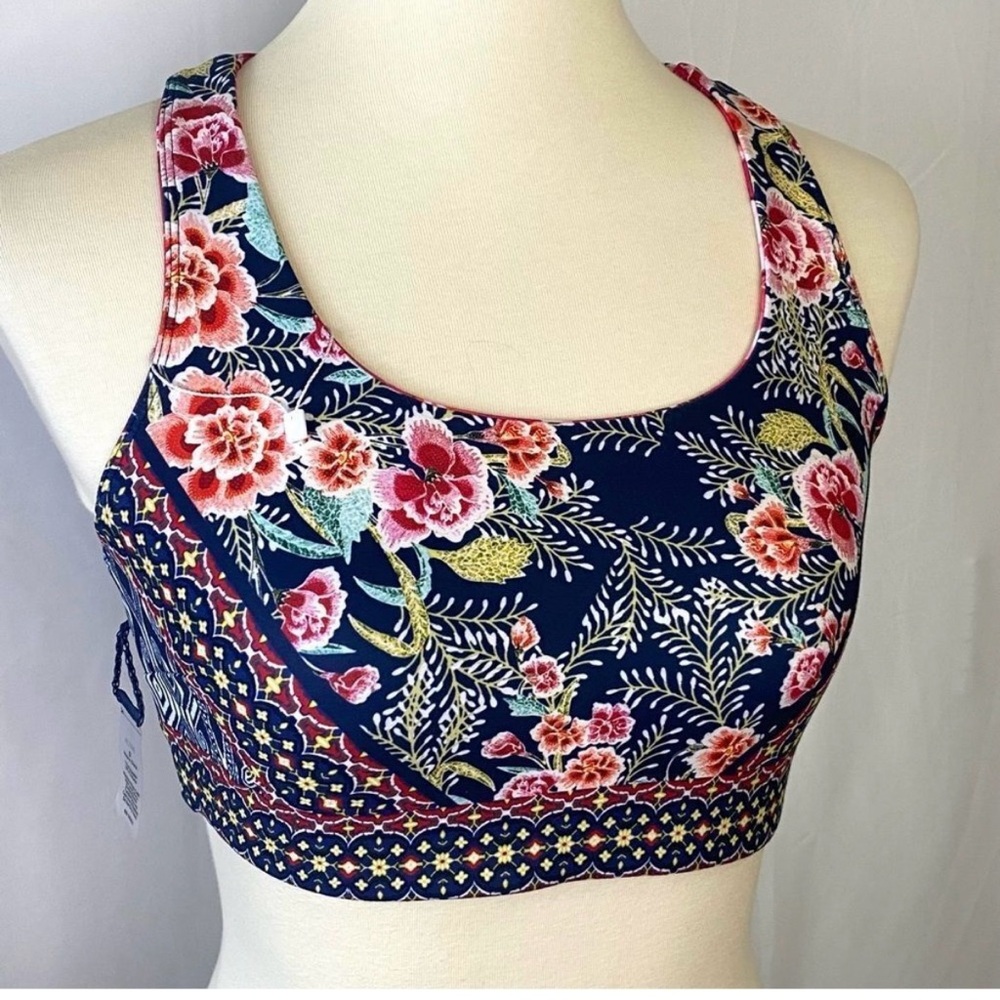 JOHNNY WAS BEE ACTIVE MISTY FALL REVERSIBLE SPORTS BRA